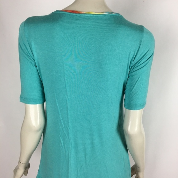 LOGO Lori Goldstein Seaglass Regular Knit Top - Picture 6 of 8